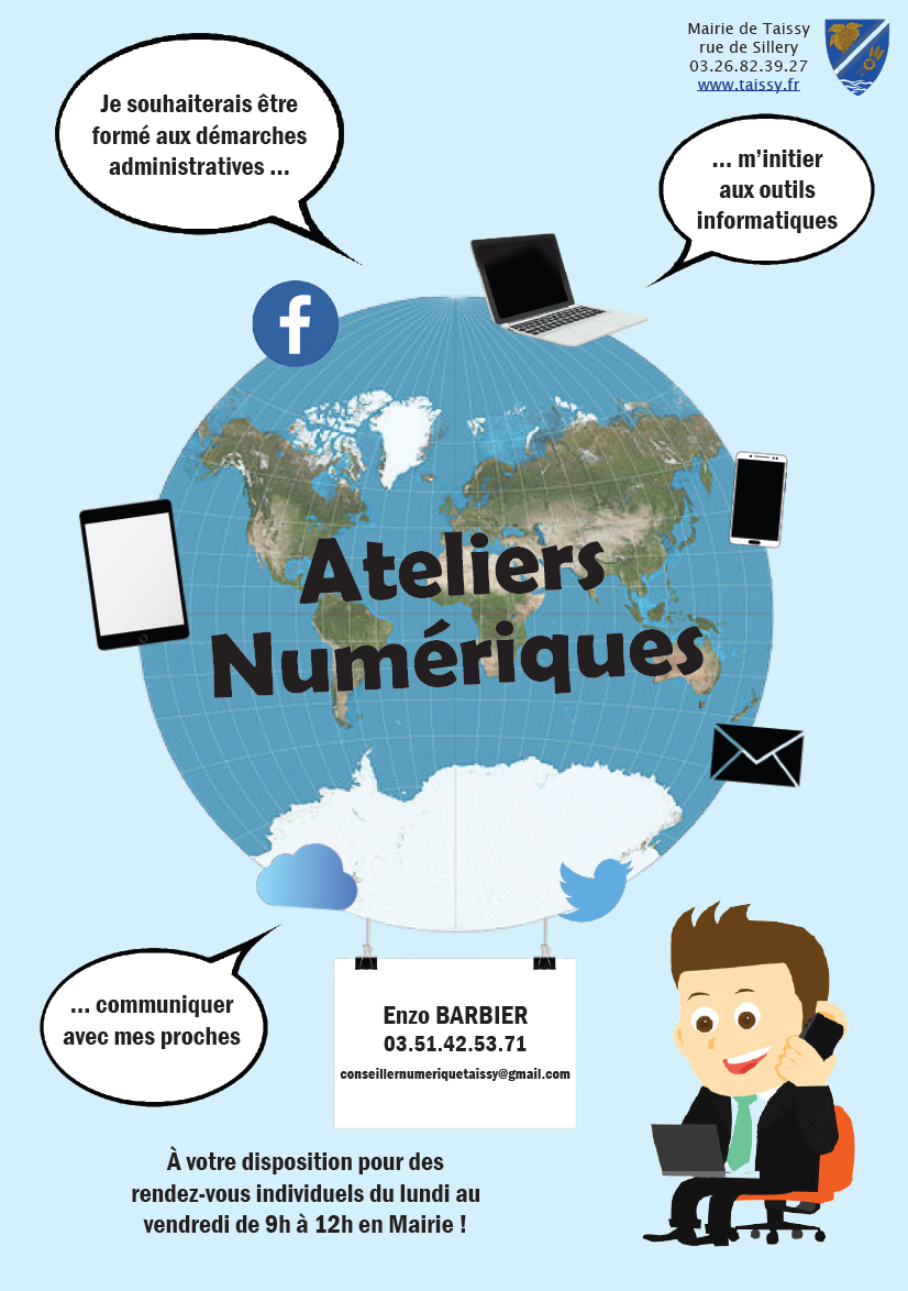 ateliers numériques affiche