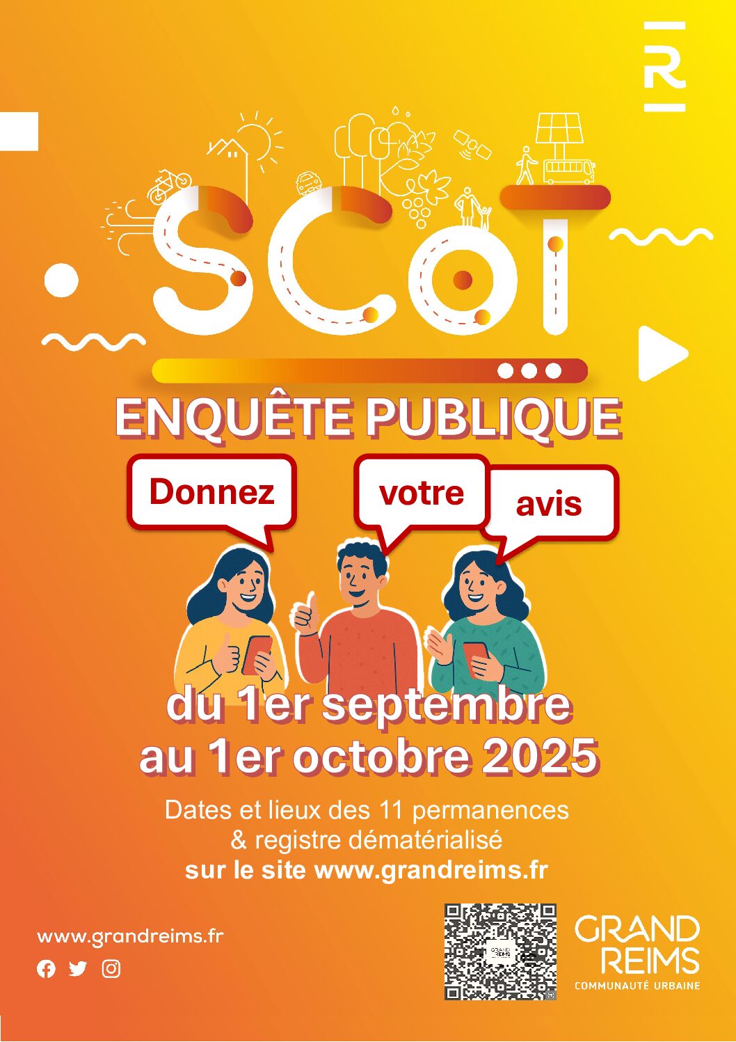 Concertation de la population dans le cadre de la révision du SCoT (Schéma de Cohérence Territoriale) du Grand Reims