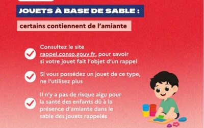 Message de la préfecture – présence d&rsquo;amiante dans certains jouets