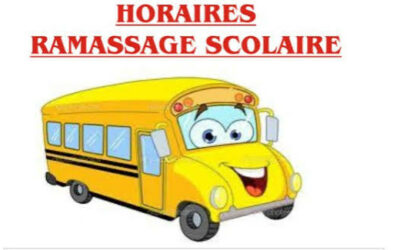 Horaires ramassage scolaire